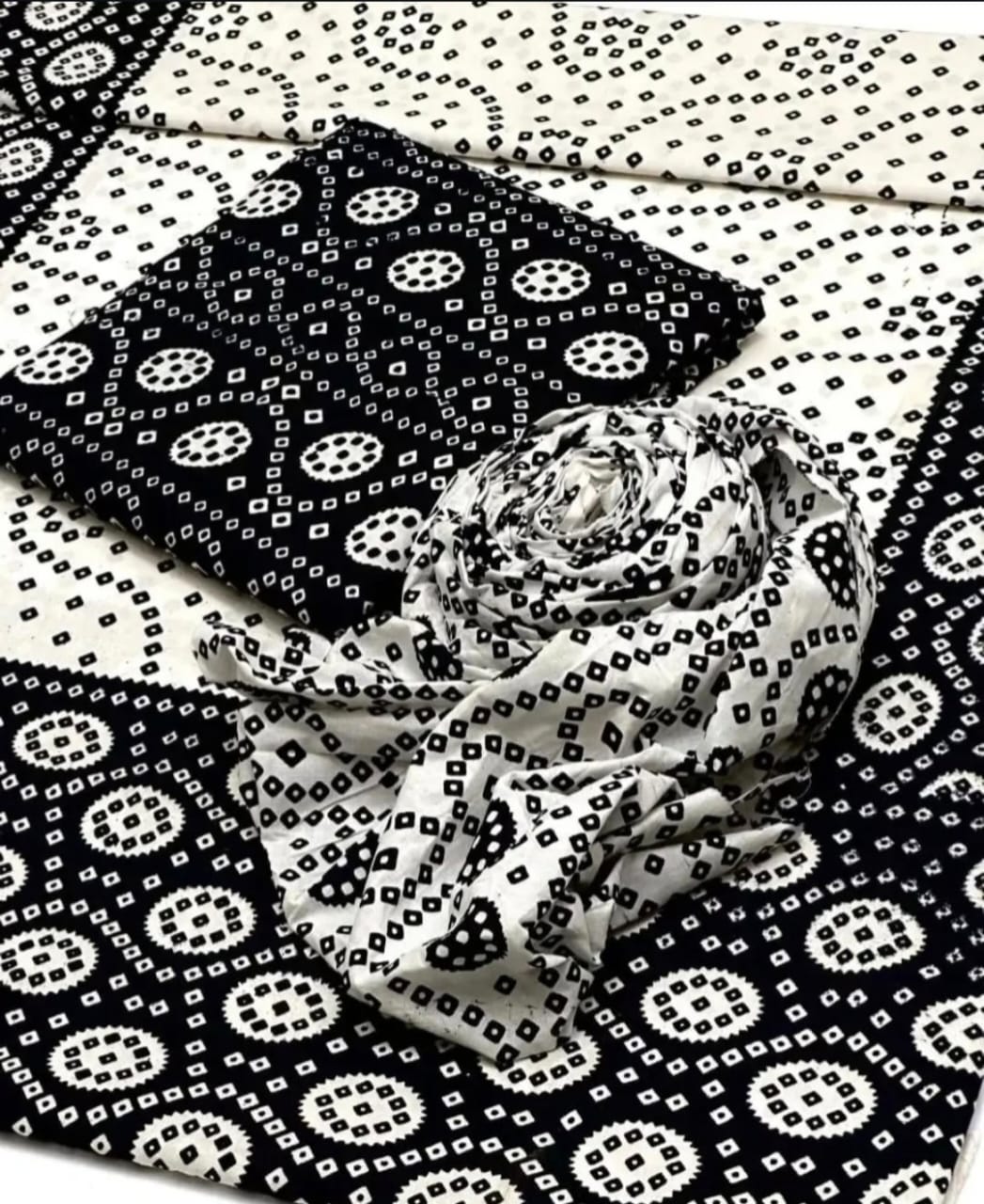 Traditonal Ajrak Cotton Lawn 3 pc Suits
