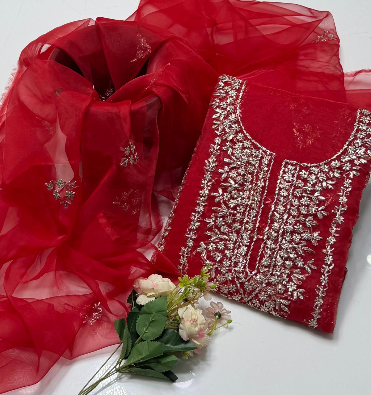 2 Pcs tissue organza gotta