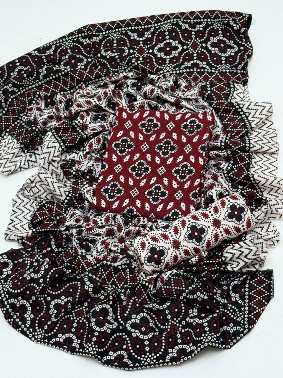 Traditonal Ajrak Cotton Lawn 3 pc Suits