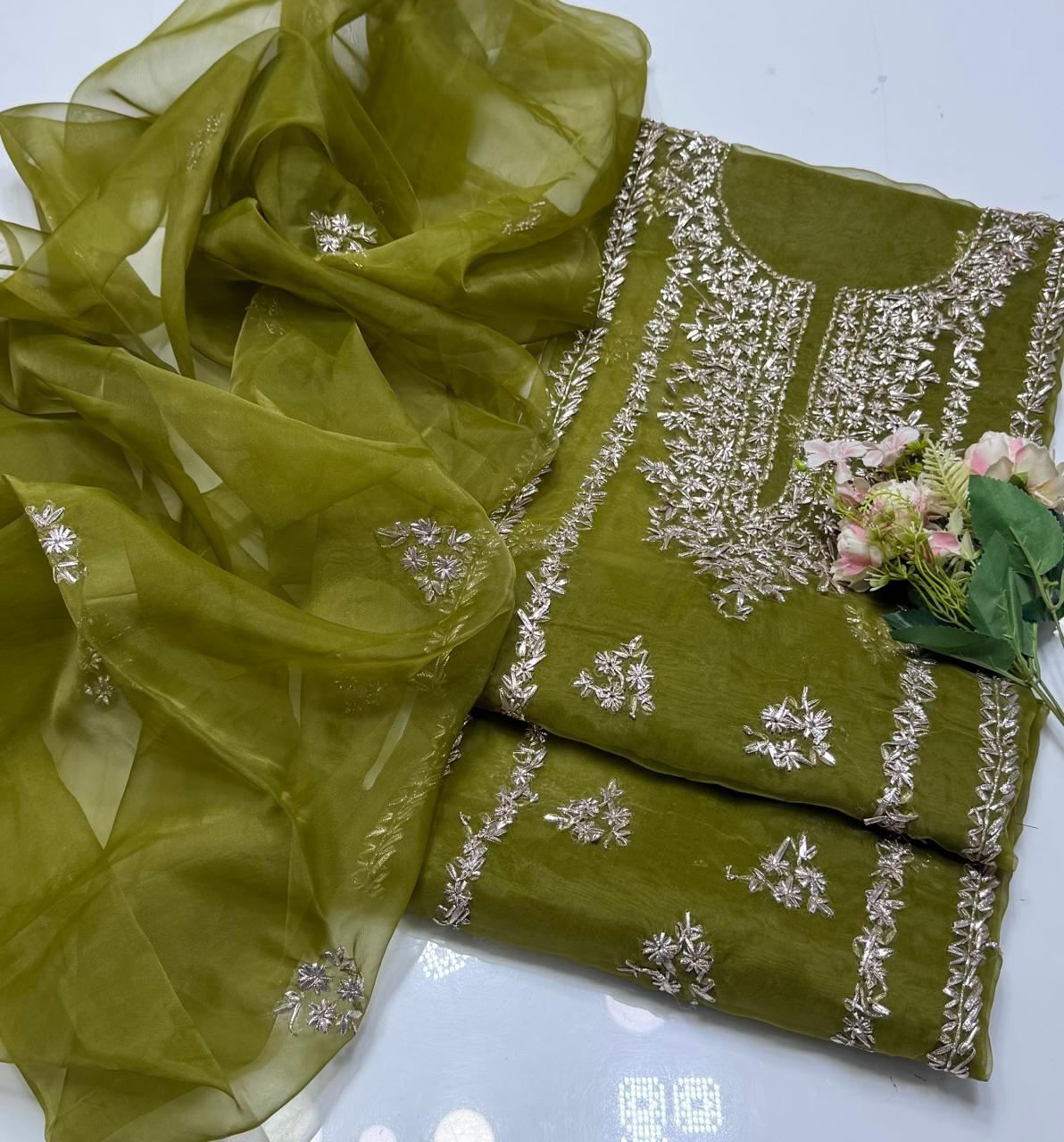 2 Pcs tissue organza gotta