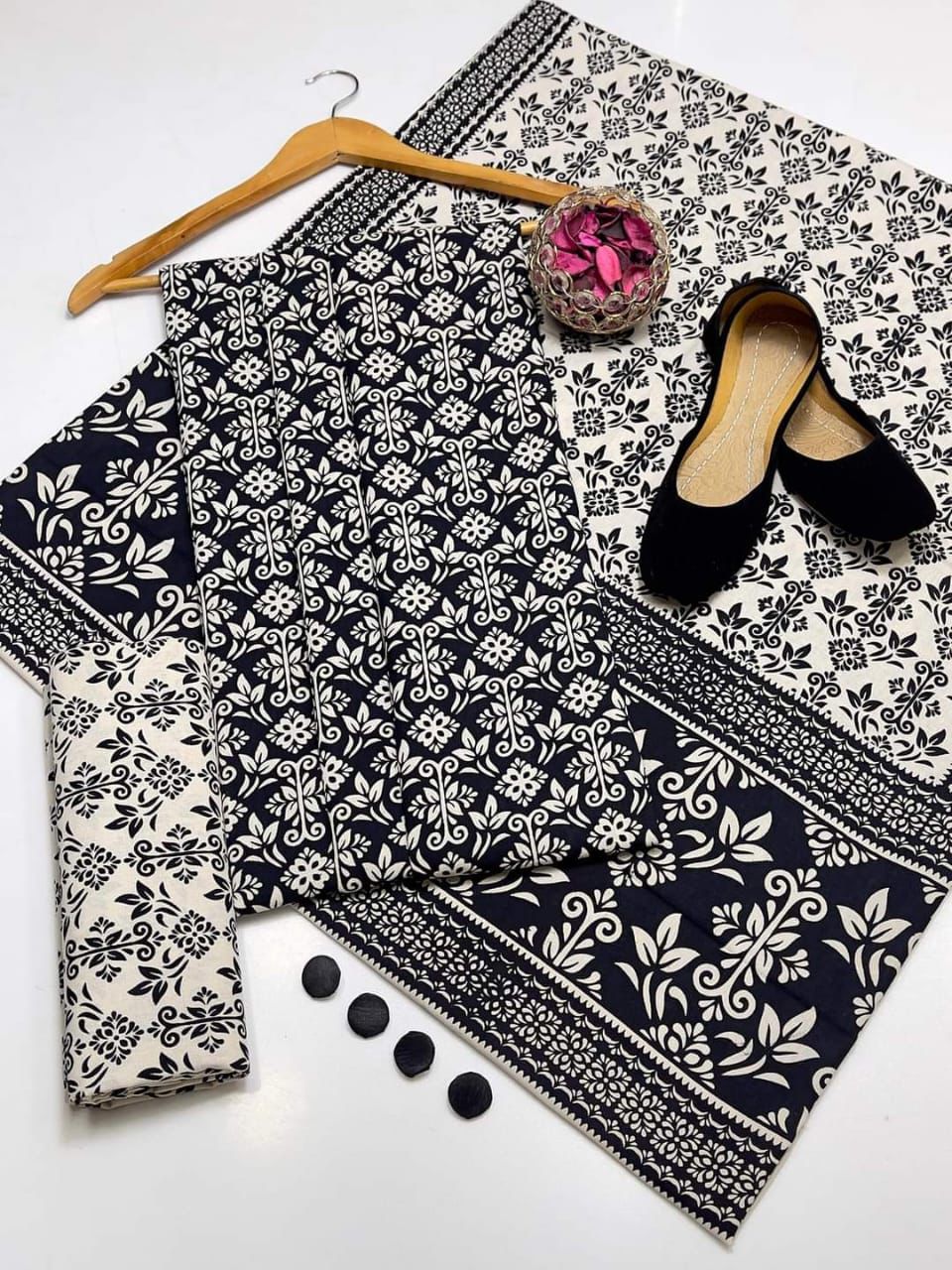Traditonal Ajrak Cotton Lawn 3 pc Suits