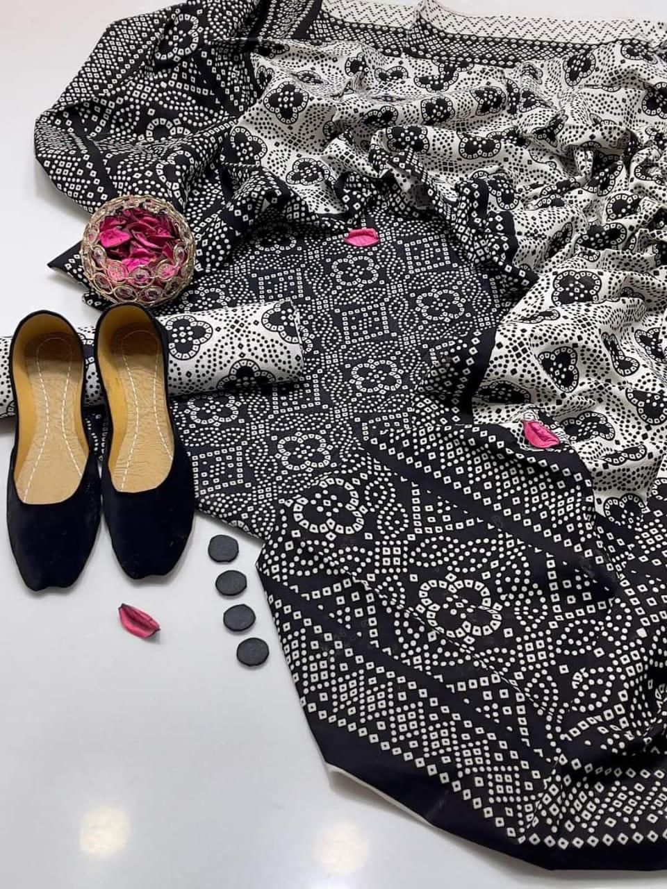 Traditonal Ajrak Cotton Lawn 3 pc Suits