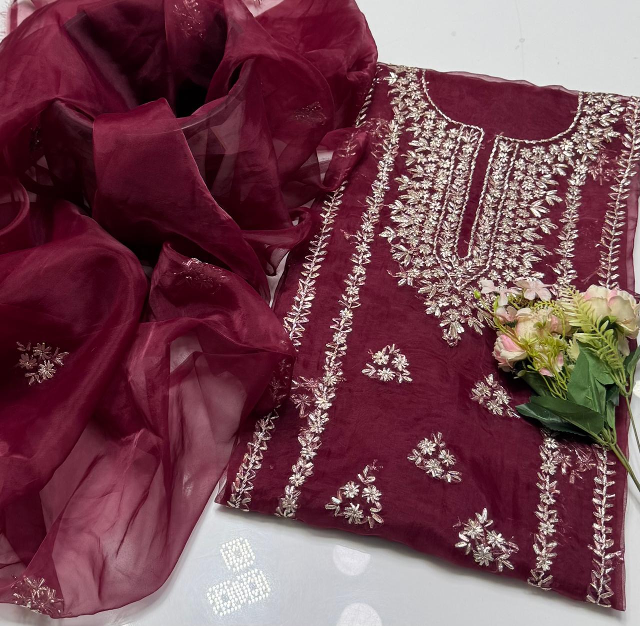 2 Pcs tissue organza gotta
