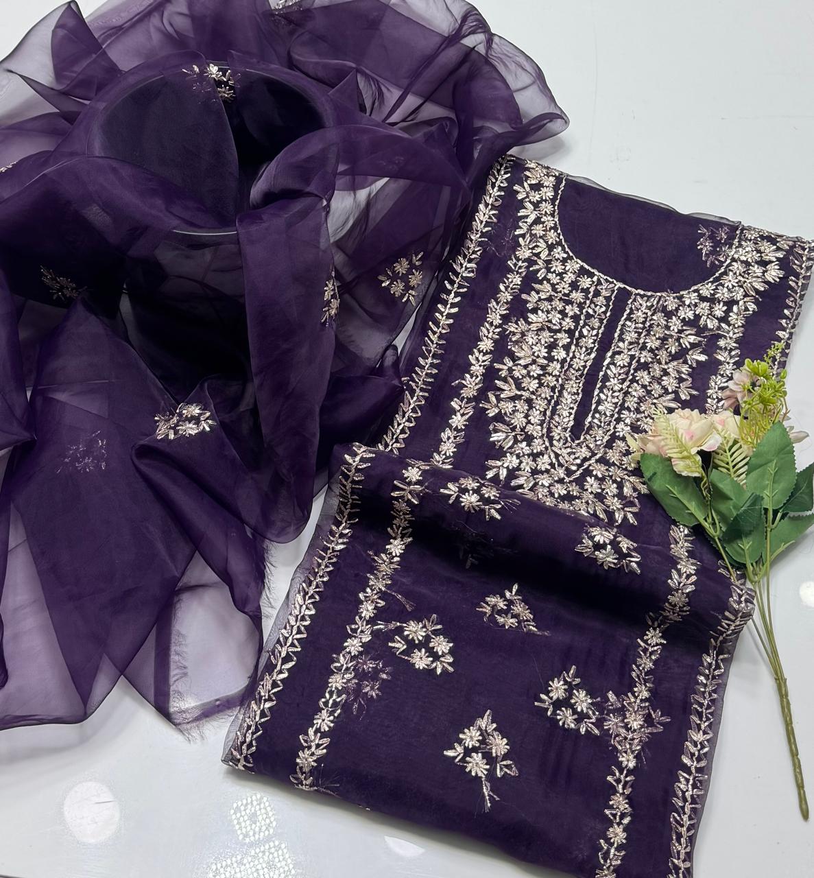2 Pcs tissue organza gotta